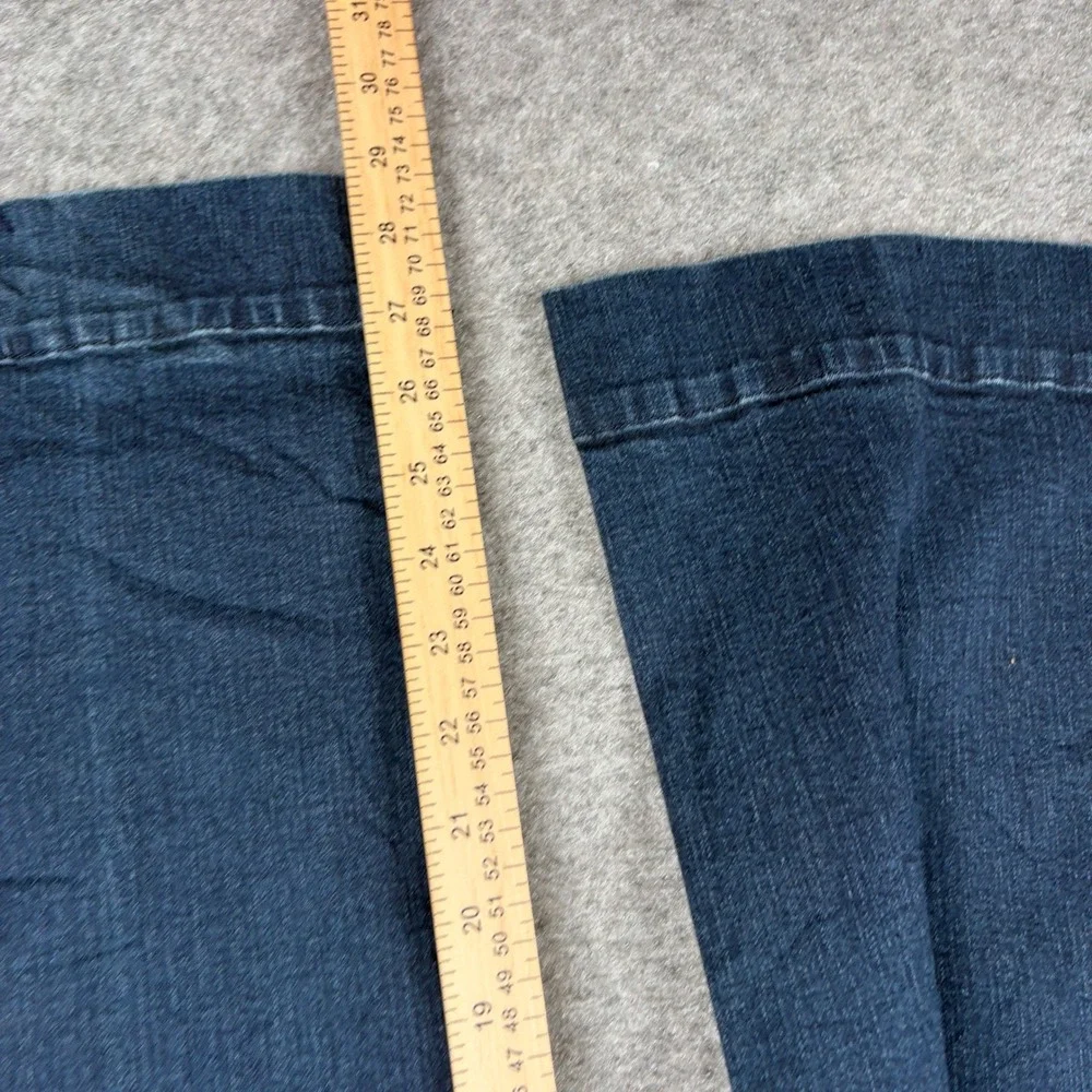 Westbound Wide Leg Jeans Womens 12 Short Dark Wash Trouser Denim High Rise Y2K - Picture 11 of 13